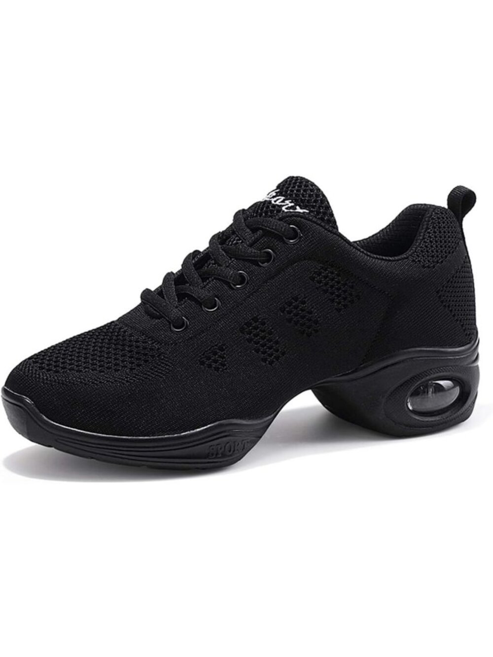 Stylish Women's Lace-Up Jazz Sneakers | Modern Dance & Platform Walking Shoes
